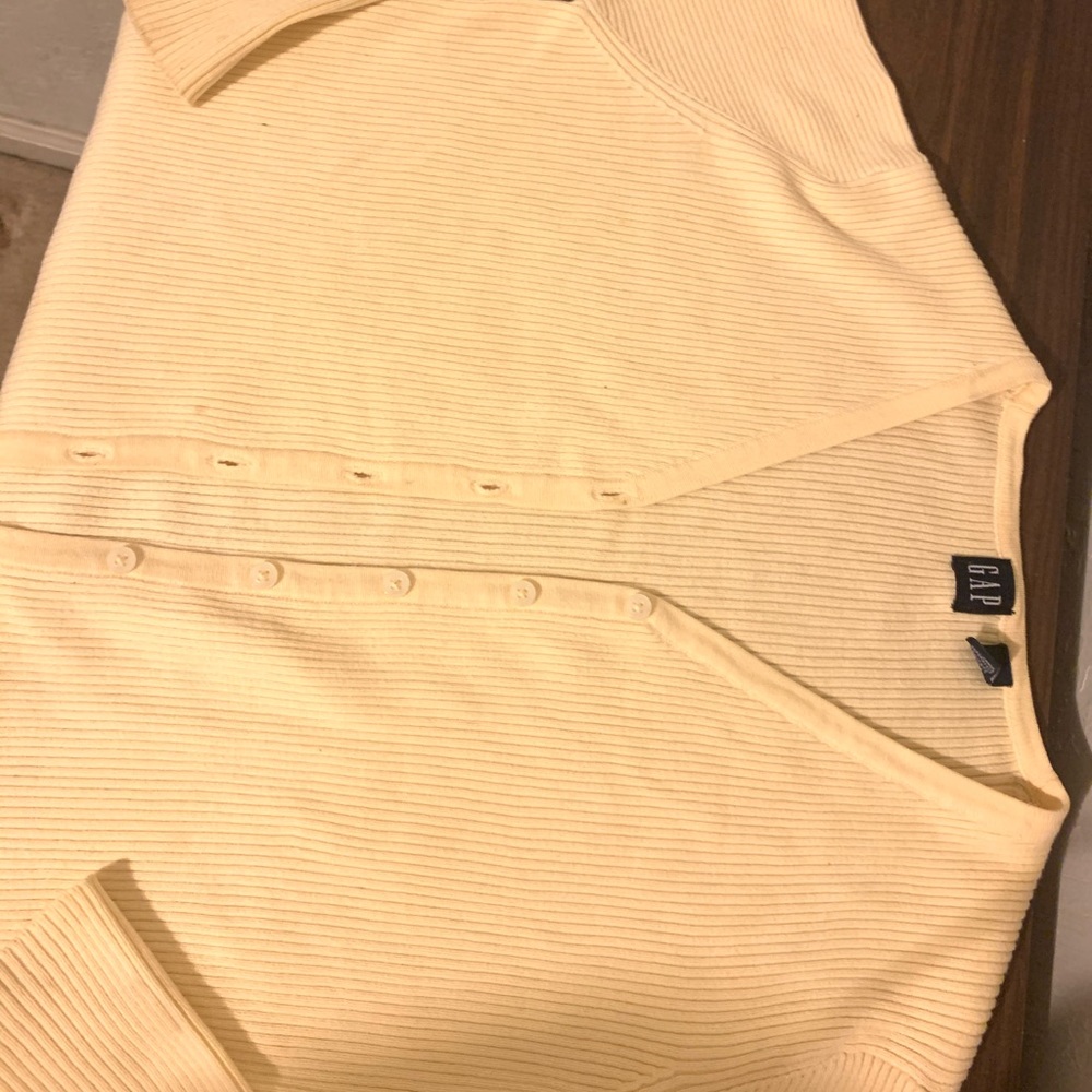 Pale yellow cardigan